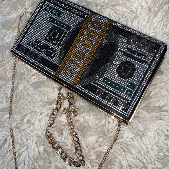 Women’s Swarovski Crystal Money Clutch/Purse - Picture 9 of 16